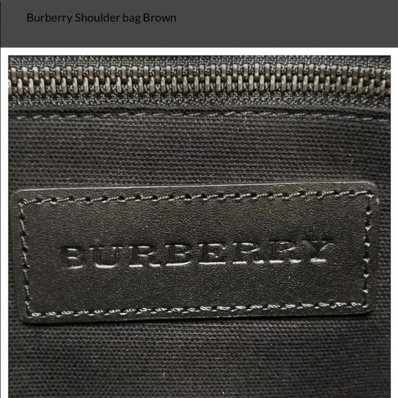 Burberry unisex coated canvas print messenger bag - Picture 5 of 13